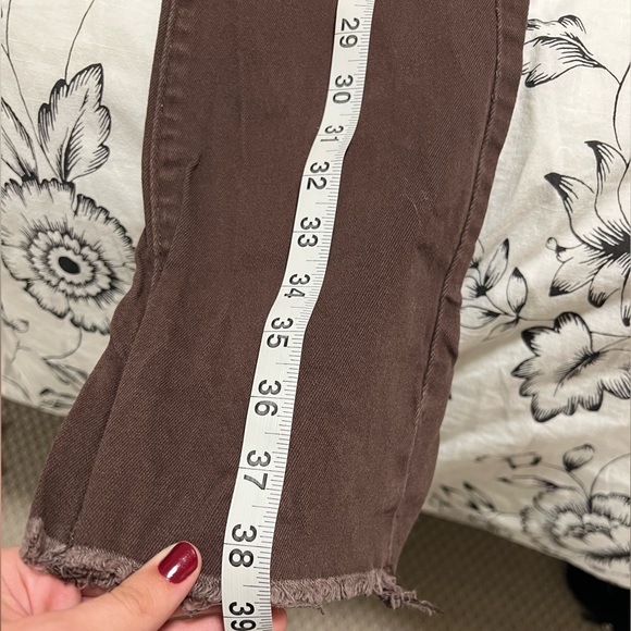 Khaki/Tan Flare Jeans - Picture 7 of 7